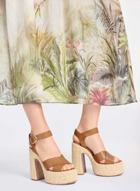 Raffia Heeled Sandals