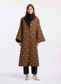 Reversible Monogram Wool Coat