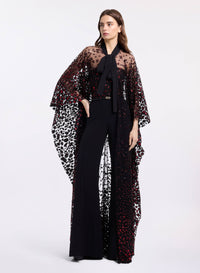 Sequin Embroidered Tulle Cape