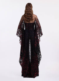 Sequin Embroidered Tulle Cape