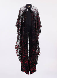 Sequin Embroidered Tulle Cape