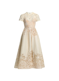 Sequin Embroidered Midi Dress