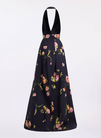 Printed Cotton Long Dress