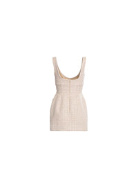 Sequin Tweed Short Dress