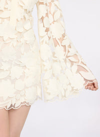 Tulle Embroidered Short Dress