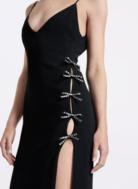 Crystal Bow Embellished Dress