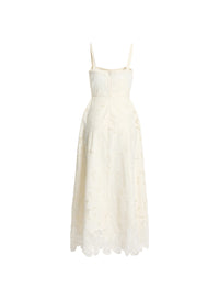 Cotton Embroidered Long Dress