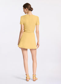 Elephant Buckle Short Dress