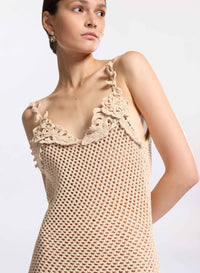 Embellished Mesh Dress