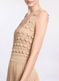Gold Crochet Dress