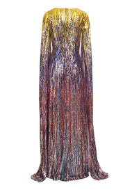 Multicolor Sequin Long Dress