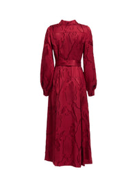 Pinstripe Cady Midi Dress