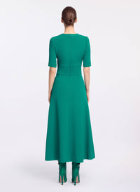 Lace Up Cady Midi Dress