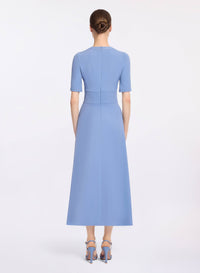 Lace Up Cady Midi Dress