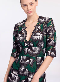 Macram‚ Midi Dress