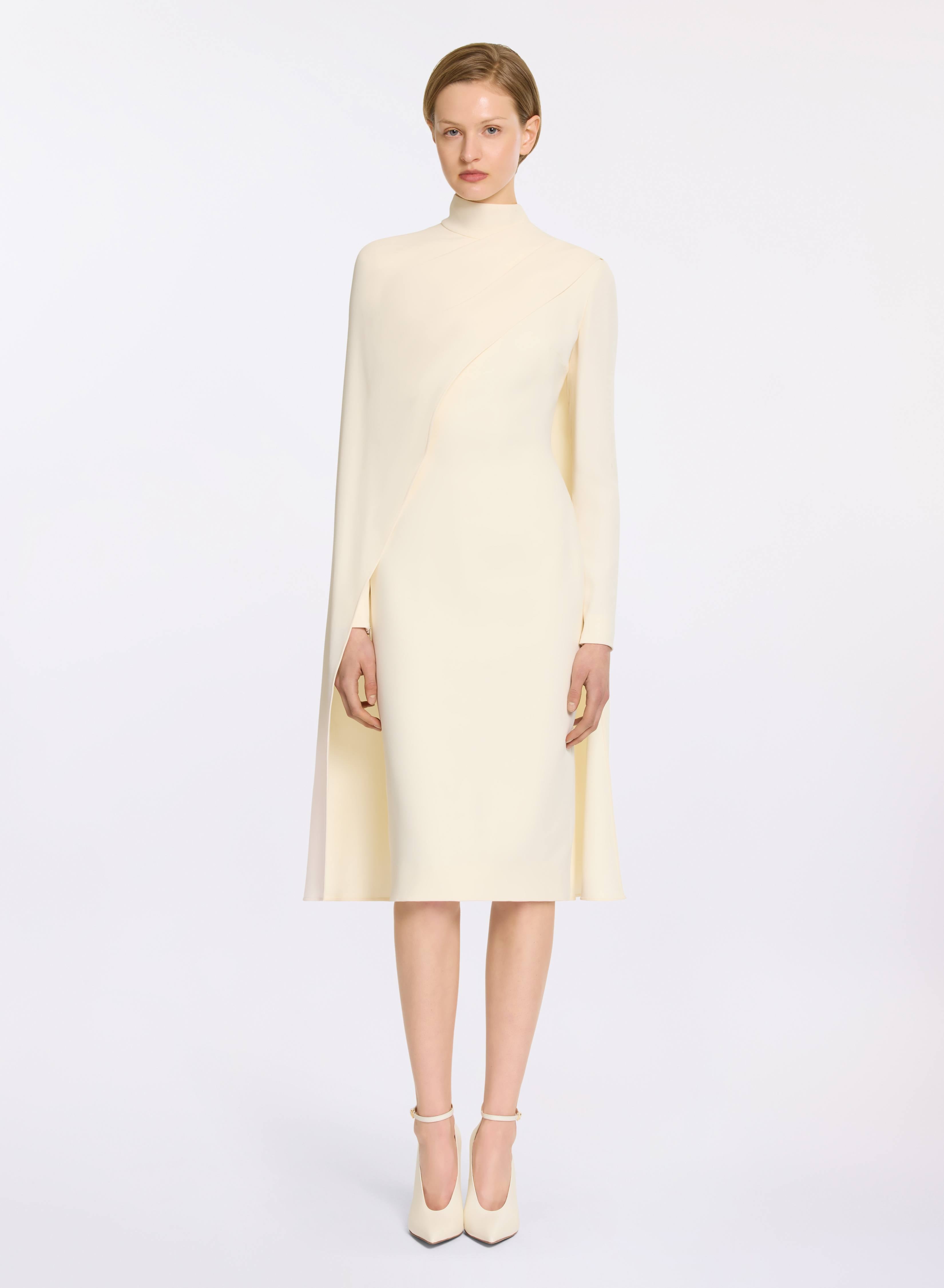 Asymmetrical Cape Cady Dress  ELIE SAAB