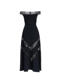 Off-The-Shoulder Midi Dress