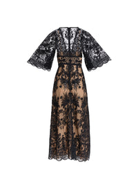 Sequin Embroidered Lace Dress