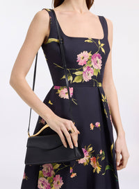 Printed Cotton Midi Dress