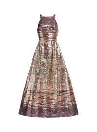 Sequin Embroidered Midi Dress