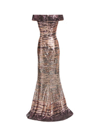 Sequin Embroidered Long Dress