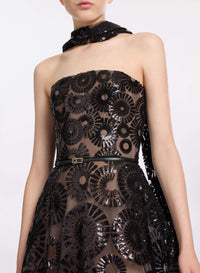 Sequin Embroidered Gown