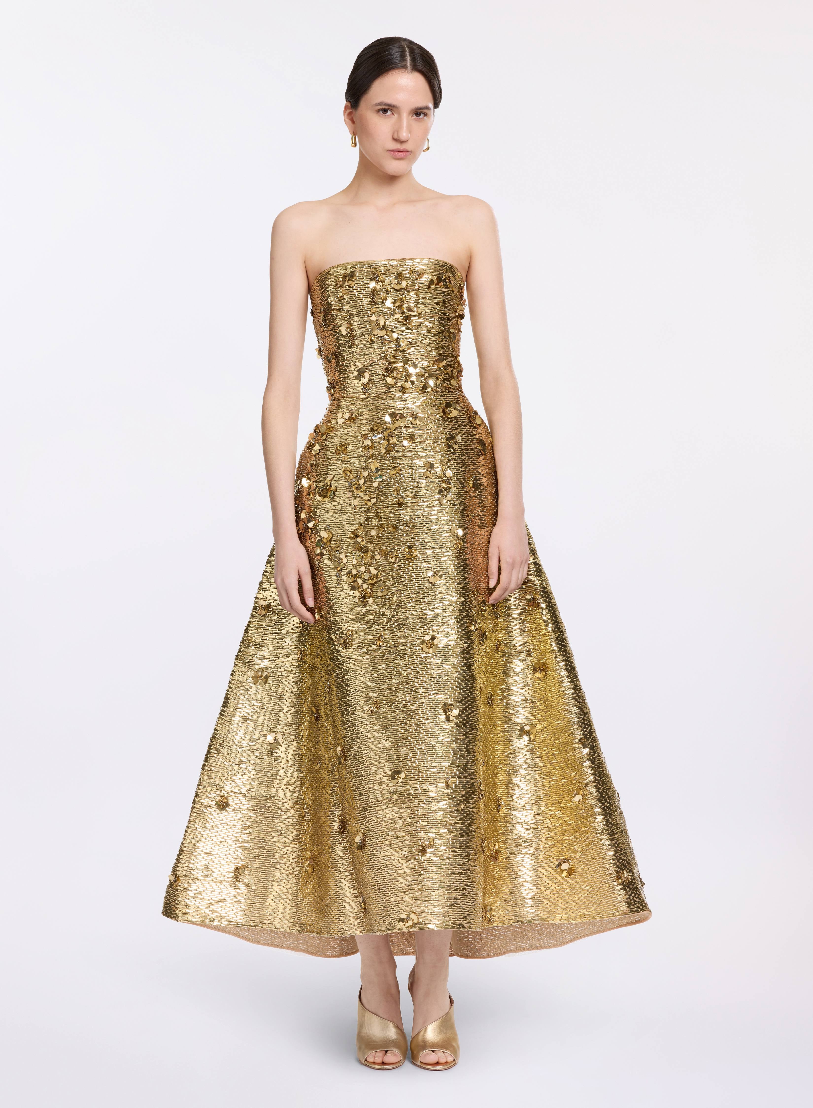 Bead Embroidered Golden Gown ELIE SAAB Bead Embroidered Golden Gown ELIE SAAB