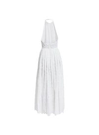 Embroidered Cotton Midi Dress