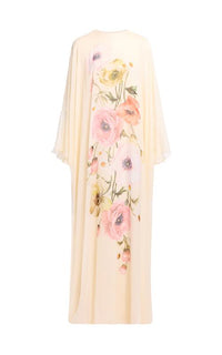 Printed Chiffon Kaftan