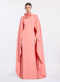 Flower Embellished Cady Dress