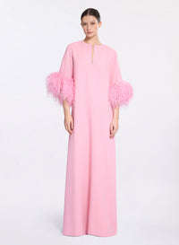 Feather Trimmed Kaftan