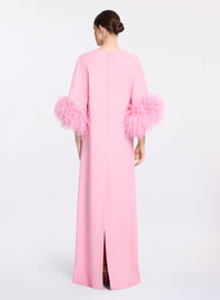 Feather Trimmed Kaftan