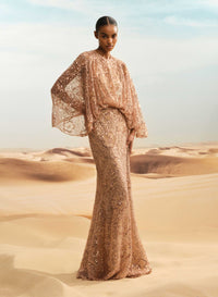 Sequin Embroidered Tulle Dress