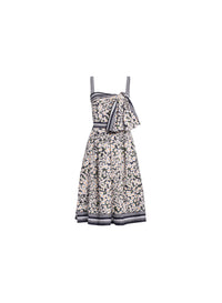 Printed Cotton Midi Dress