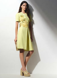 Embellished Cady Midi Dress