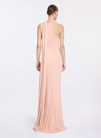 One-Shoulder Jersey Long Dress