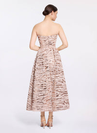 Strapless Midi Dress