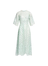 Sequin Embroidered Midi Dress