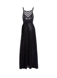 Sequin Embroidered Midi Dress