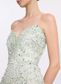 Bead Embroidered Midi Dress