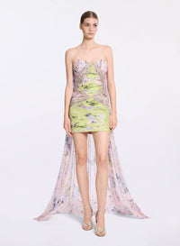 Garden Print Short Dress