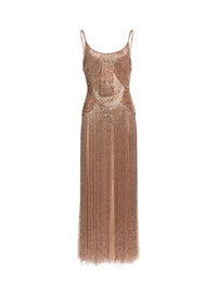 Bead Embroidered Midi Dress
