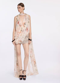 Floral Print Short Dress