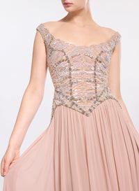 Bead Embroidered Corset Dress