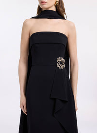Strapless Cady Long Dress