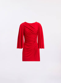 Draped Jersey Short Dress