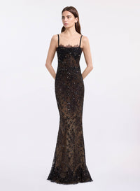 Lace Embroidered Long Dress