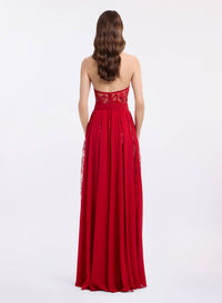 Silk & Lace Long Dress