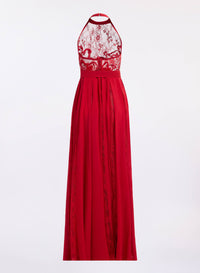 Silk & Lace Long Dress