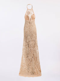 Bead Embroidered Lace Dress